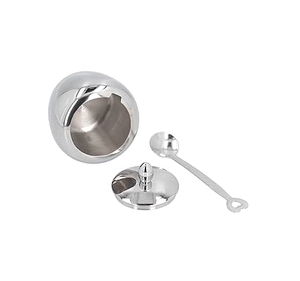 Juego de tarros de sal y azucarero de acero inoxidable, ollas para condimentos, accesorios de cocina más populares, tazón de sal y pimienta de azúcar - Product Image 1