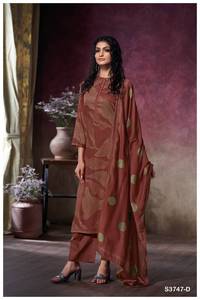 Ropa india y pakistaní de satén de algodón Premium bordada a mano colección Salwar Kameez ropa de fiesta a precios mayoristas - Product Image 3