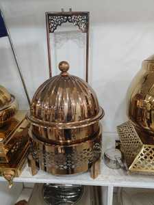 Plato de frotamiento de catering de acero inoxidable moderno Bandeja de calentador de alimentos de lujo para uso en hoteles Eléctrico y alimentado por gas - Product Image 6