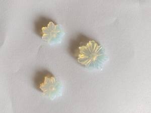 Handmade White Opal Flower Carving 100% High Quality Crystal Fire Opal Mineral Gemstone Home Decoration - Product Image 5