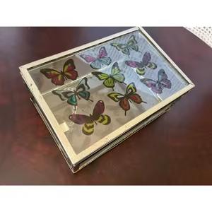 Organisateur de bijoux moderne en forme d'armoire à bijoux, multi-usages, plaqué or, avec miroir en verre, de qualité supérieure, vente chaude, dernière nouveauté - Product Image 6