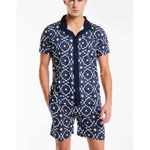 ชุดกางเกงขาสั้นและเสื้อยืดผ้าฝ้ายแบบลำลองสำหรับผู้ชายชุดเสื้อผ้าฤดูร้อนแบบสั่งทำสำหรับฤดูหนาว - Product Image 1