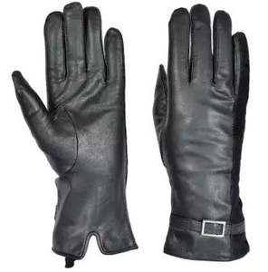 Guantes inteligentes de invierno con pantalla táctil para hombre, guantes de LICRA de esquí ajustados de cuero genuino para ciclismo diario, pesca, escenas de fiesta informales - Product Image 3