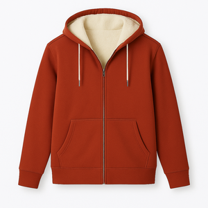 Sweat-shirt à capuche en polaire ample pour femmes, couleur unie, décontracté, pour l'hiver - Product Image 6