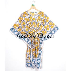 Robe de plage d'été 2024 en viscose, cache-maillot, faible MOQ, longue tunique de plage, kaftan/kaftan long en coton, vêtement pour femme - Product Image 6