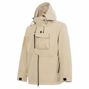 Unisex Spring Safari <b>Jacket</b> Hooded Stand Collar UV Protection Breathable Weatherproof Outerwear - Product Image 3