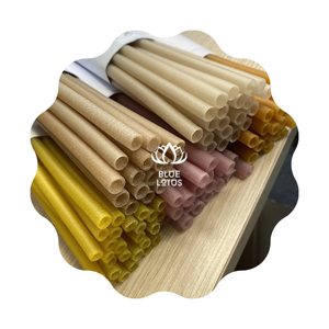 Pajitas de arroz de alta calidad vietnamita de granja de Loto Azul 2023 100% biodegradables - Product Image 1