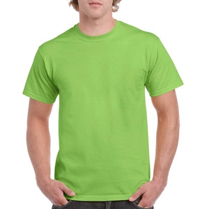 T-shirt pour homme confortable et élégant en coton/fibre de bambou, uni, à manches courtes, coupe classique, écologique, avec tabliers - Product Image 1