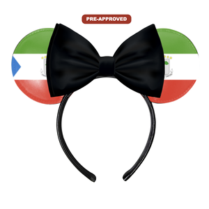 Diadema de vinilo personalizada con diseño de orejas de ratón y lazo, hecha a medida en EE. UU., ajuste universal para uso diario, preaprobada, hecha a medida HER - Product Image 1