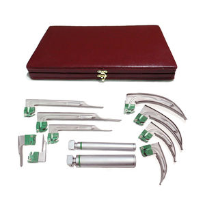 Ensemble de laryngoscope en acier inoxydable de haute qualité, opération chirurgicale manuelle, fabriqué au Pakistan, certifié CE ISO13485, boîte de taille personnalisée - Product Image 6