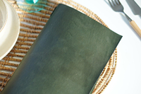 Classeur A5 demi-lettre en cuir Menu couverture support personnalisé hôtel & Restaurant ALM-0002