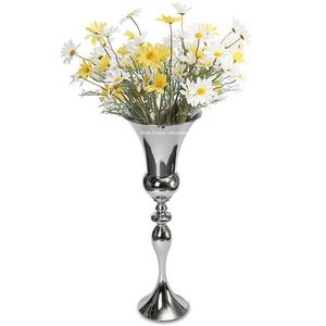 Metal Silver Polished Flower <b>Vase</b> Home & Hotels Floor Decorative Aluminium Flower <b>Vase</b> Wedding Decoration Centerpiece - Product Image 4