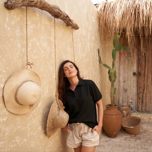 T-shirt unisexe décontracté à manches courtes et col rond BEAM, 100 % coton non tissé, lavé aux enzymes, uni, grande taille, séchage rapide, 300 grammes - Product Image 5