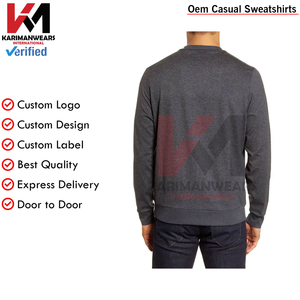 Rue à la mode hommes sweat 350 grammes poids lourd surdimensionné goutte épaule pull impression personnalisée mode sweat pour hommes - Product Image 2