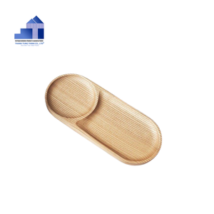 Producto superior Bandeja cuadrada fácil de limpiar Bandeja DE SERVICIO DE MADERA Bandeja redonda para utensilios de cocina de fábrica vietnamita para mayoristas - Product Image 2