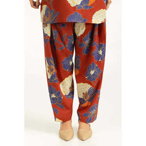 Conjunto Coordinado de Mujer, Estampado, Viscosa Tencel, Ecológico, Cuello en V, Manga Larga, Tela Satén Informal para Primavera/Verano, Modelo IPST-55056 - Product Image 2