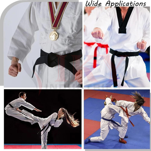 2025 nouveauté en gros noir rouge Arts martiaux ceinture Judo karaté classement ceinture longue douce universelle Fit ceintures Jiu Jitsu - Product Image 5