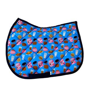 Ensemble de tapis de selle de dressage équin sautant Style occidental banane forme coton remplissage Sublimation Matchy bananes pour cheval - Product Image 3