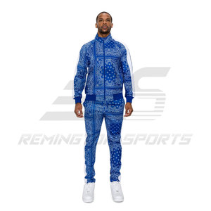 Survêtements techniques en molleton respirant pour hommes, coupe ample, haute qualité, avec logo personnalisé, design haut de gamme - Product Image 1
