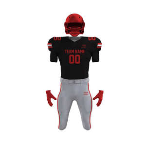 Uniforme de football américain à manches courtes personnalisable et respirant, service OEM, nouveau design de maillot 2026, 100% polyester, protection UV - Product Image 5