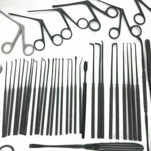 Juego de instrumentos de timpanoplastia reutilizables de acero inoxidable de alta calidad para cirugía de microoído ENT - Product Image 6