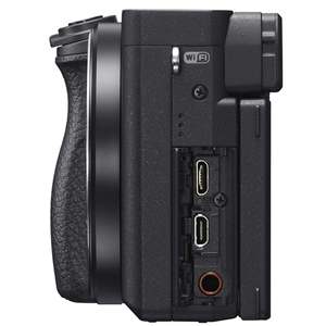 Appareil photo hybride Micro Four Thirds A6400 HD avec objectif zoom, carte mémoire 64 Go et microphone pour la photographie et l'enregistrement vidéo - Product Image 4