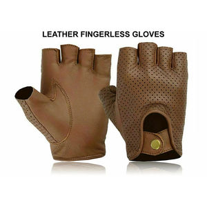 Guantes de Ciclismo Unisex de Medio Dedo, Guantes de Cuero para Hombre y Mujer, Aptos para Esquí, Resistentes a los Golpes, Transpirables, para Deportes de Montaña - Product Image 2