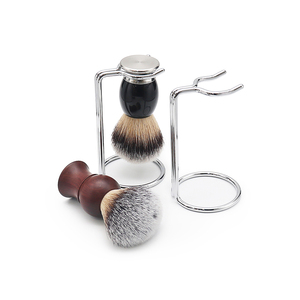 Soporte para brocha de afeitar y maquinilla de acero inoxidable con soporte, ligero y duradero - Product Image 1