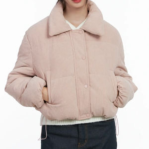 Veste bomber légère pour femmes, design pliable facile à transporter, tenue décontractée simple, vêtements de gros abordables, veste en velours côtelé - Product Image 1