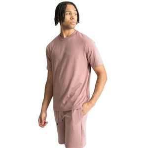 Ensemble short et short décontractés pour hommes, 100% coton, surdimensionné, épaules tombantes, t-shirts délavés à l'acide, ensemble short pour hommes, vente en gros - Product Image 3