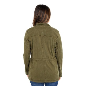 Chaqueta Bomber de Trabajo para Mujer, Primavera, con Solapa, Cierre Frontal con Cremallera, Transpirable, de Secado Rápido, Ecológica, con Puños con Botones - Product Image 3