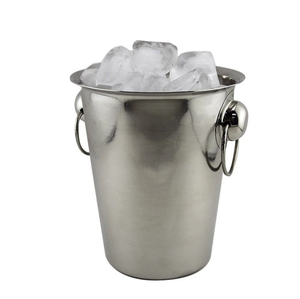 Seau refroidisseur de vin en aluminium pour bar Refroidisseur de vin personnalisé Seau à glace avec bouton - Product Image 3