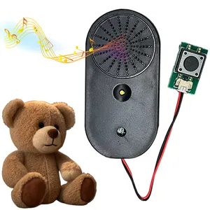 Boîte de module de son à bouton-poussoir pré-enregistré pour jouet en peluche et boîte à musique cadeau pour jouets en peluche