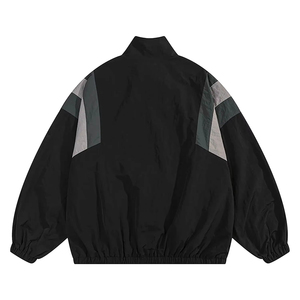 100% Nylon Hip Hop hommes haute rue Patchwork couleur bloc coupe-vent manteaux printemps automne mince mode coupe-vent vestes - Product Image 6