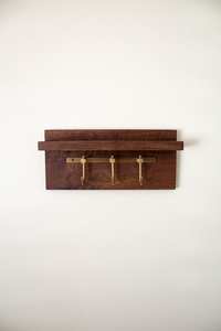 Wooden Coat Hanger Rack Bamboo Vertical Wall Mounted Coat Rack Hanger - Product Image 2