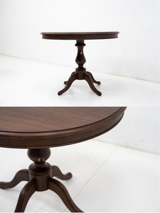 Elefante Châu Âu giọng Bắc Mỹ óc chó cổ điển Vòng bệ bàn gỗ Bàn cà phê - Product Image 5