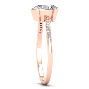 REYES-Anillos de compromiso de moissanita de Plata de Ley 925 personalizables, hechos a mano, joyería fina de diseñador nupcial - Product Image 3