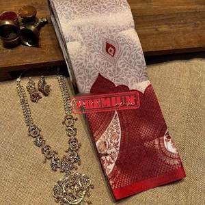 Hermoso sari con diseño de putta en todo el cuerpo con un rico diseño pallu - Product Image 3