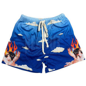 Diseñe sus propios pantalones cortos de malla hechos a medida de fábrica, pantalones cortos de malla transpirables de secado rápido para hombres, pantalones cortos de malla deportivos más vendidos - Product Image 1