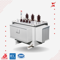 Transformateur de puissance triphasé stable de 200 kVA, 22 kV, immergé dans l'huile, avec topologie Flyback et sortie 415 V pour projets miniers