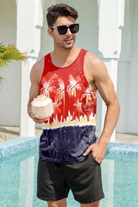 Custom Quick Dry Tank Top Dye Sublimation All Over Printing <b>Men</b> Tank Tops for Summer Fitness Gym Tank Top for <b>Men</b> Fitness - Product Image 3