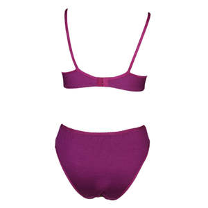 Conjunto de sujetador y bragas para mujer - Morado - Product Image 2