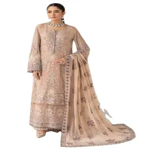 Ternos de chiffon elegantes e bonitos, trajes de casamento e wears tradicionais, vestido indiano e paquistanês