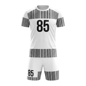 Tenue de football personnalisée violette avec chevron, kit de sublimation, 100 % polyester, séchage rapide, ensemble maillot et short pour équipe, vente en gros - Product Image 2