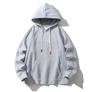 Sudadera con capucha de invierno para hombre, logotipo personalizado, bordado, estampado de soplo de pantalla, patrón sólido, sudaderas sublimadas en blanco, teñido liso - Product Image 1
