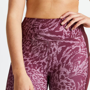 Service OEM personnalisé, leggings respirants en coton et fibre de bambou, antibactériens, séchage rapide, couleur unie, sublimation, leggings pour femmes, grandes tailles - Product Image 6