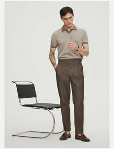 Diseño personalizado Jersey tela hombres manga corta para Polo algodón transpirable Golf camiseta en tallas grandes Casual estirable - Product Image 2