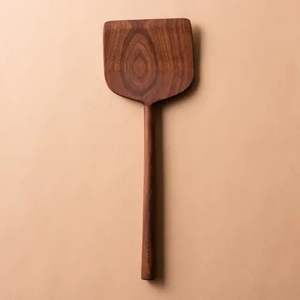 Cuillère en bois naturel fabriqué à la main ustensile de cuisine rustique en bois durable finition lisse pour la cuisine servant la cuisine à la maison - Product Image 6