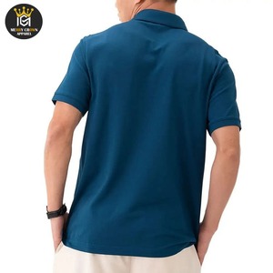 Polos de manga corta para hombre de alta calidad, diseño de ropa OEM personalizable, camisetas lisas transpirables de secado rápido - Product Image 4