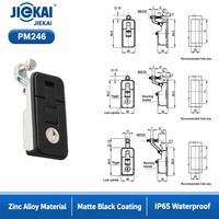 Loquet de compression pour panneau d'accès de générateur JIEKAI, IP65, en alliage de zinc, avec cylindre à clé pour solutions d'enclos d'équipements électriques